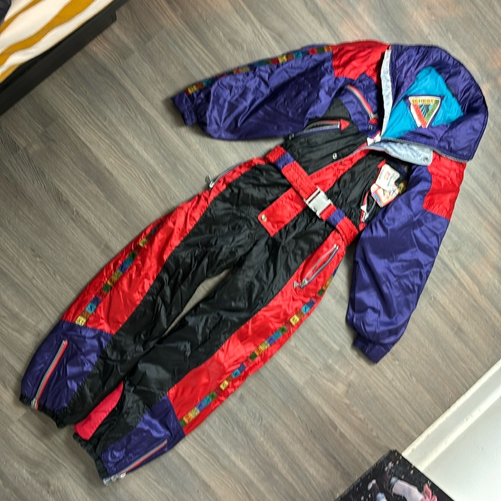 Vintage one-piece ski suit